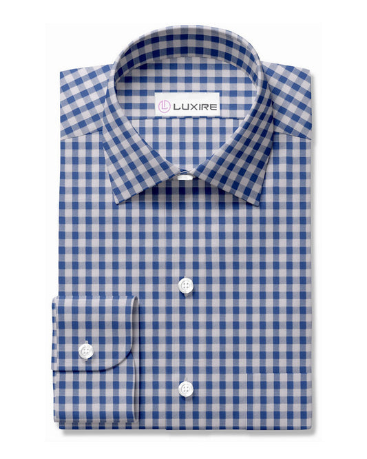 Blue White Gingham Checks