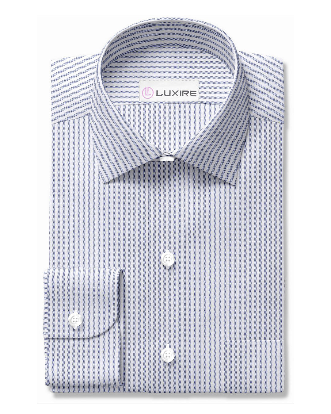 Blue University Stripe Oxford - 1